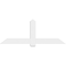 Ekena Millwork Eugene Architectural Grade PVC Gable Bracket, 72"W x 27"H x 2"D x 6"F, 9/12 Pitch GBP072X27X0206EUG00 - alternate 2